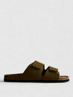 Sandalias de suela gruesa con dos tiras