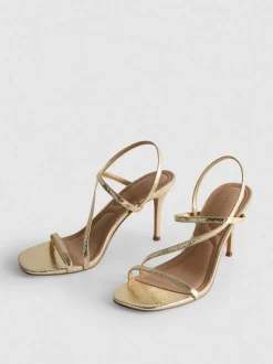 Sandalias de tacón de diseño minimalista