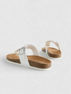 Sandalias de tiras con hebilla