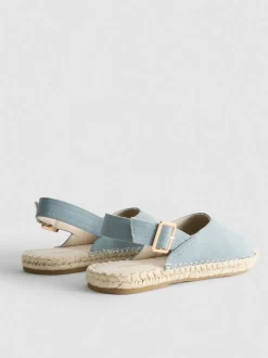 Sandalias tipo alpargata con tira en el talón