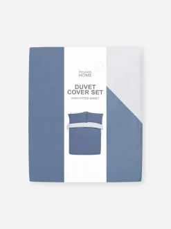 Set de cama reversible con sábana bajera