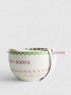 Set de cuenco para fideos y palillos