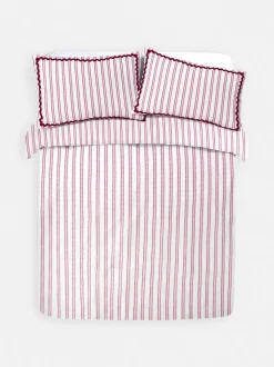 Set de funda nórdica a rayas en zigzag con algodón