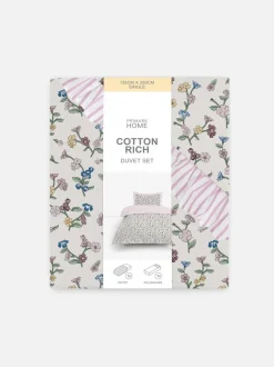 Set de funda nórdica floral con mucho algodón