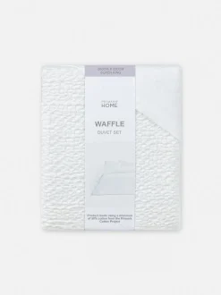 Set de funda nórdica gofrada para cama super king