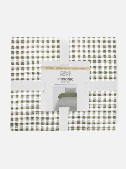 Set de funda nórdica individual de con cuadros vichy