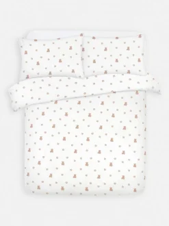 Set de funda nórdica king de algodón cepillado