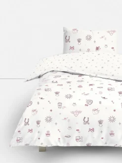 Set de ropa de cama individual con motivos de gatos