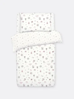 Set de ropa de cama individual con motivos de gatos