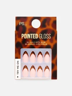 Set de uñas postizas brillantes y puntiagudas PS…