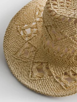 Sombrero vaquero tejido