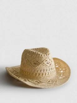 Sombrero vaquero tejido