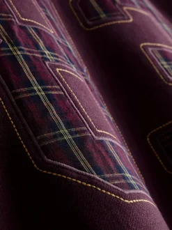 Sudadera a cuadros en mezcla de algodón «83»