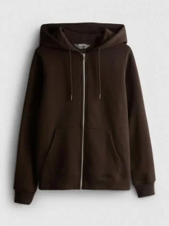 Sudadera básica con capucha en mezcla de algodón
