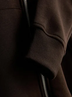 Sudadera básica con capucha en mezcla de algodón