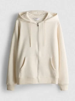 Sudadera básica con capucha en mezcla de algodón