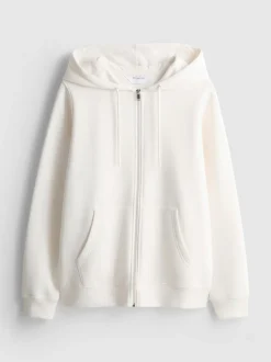 Sudadera básica con capucha en mezcla de algodón