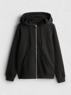 Sudadera básica con capucha y cremallera
