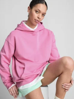 Sudadera con capucha en mezcla de algodón