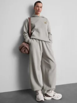 Sudadera con capucha estampada en mezcla de algodón