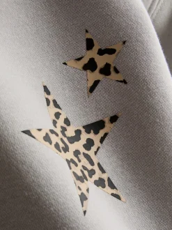 Sudadera con capucha estampada en mezcla de algodón