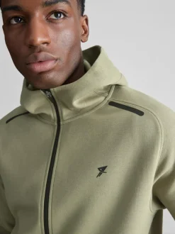 Sudadera con capucha y cremallera para el gimnasio