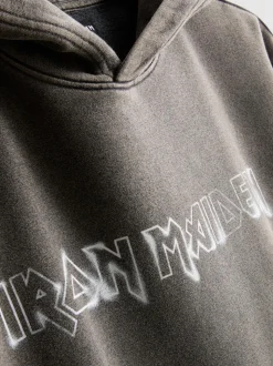 Sudadera con capucha y estampado de Iron Maiden