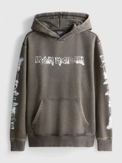Sudadera con capucha y estampado de Iron Maiden