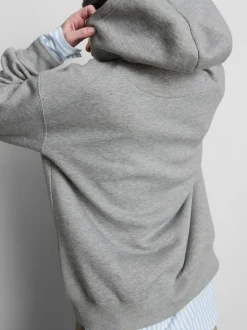Sudadera con capucha y gráfico en mezcla de algodón