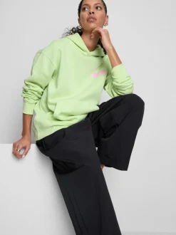 Sudadera con capucha y gráfico en mezcla de algodón