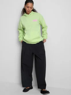 Sudadera con capucha y gráfico en mezcla de algodón