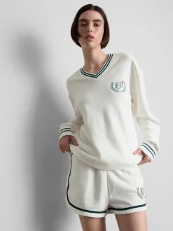 Sudadera con cuello de pico y mucho algodón Prince