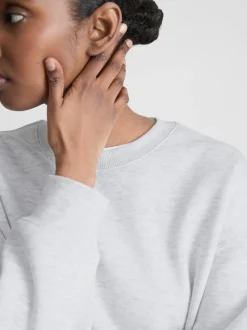 Sudadera con cuello redondo en mezcla de algodón