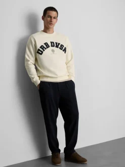 Sudadera con gráfico universitario