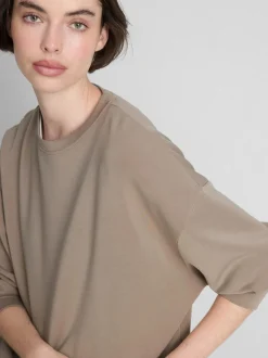 Sudadera de cuello redondo en mezcla de modal