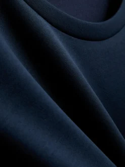 Sudadera de manga corta con hombros caídos