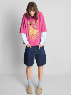 Sudadera de manga corta con plátano