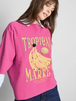 Sudadera de manga corta con plátano