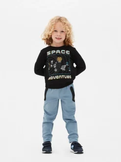 Sudadera de manga larga estampada