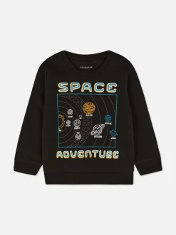 Sudadera de manga larga estampada