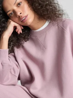 Sudadera de manga raglán con alto porcentaje de algodón