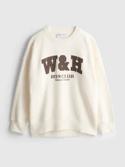 Sudadera deportiva de corte oversize «Run Club»