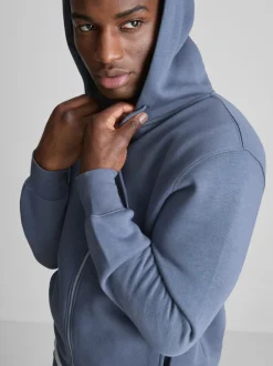 Sudadera extragrande con capucha y cremallera