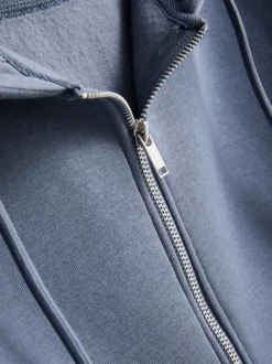 Sudadera extragrande con capucha y cremallera