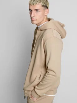 Sudadera extragrande con capucha y cremallera