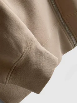 Sudadera extragrande con capucha y cremallera