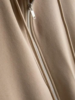 Sudadera extragrande con capucha y cremallera