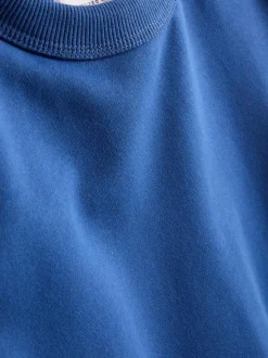 Sudadera extragrande de algodón con cuello redondo