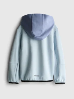 Sudadera reforzada con capucha y cremallera