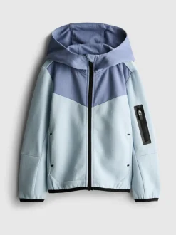 Sudadera reforzada con capucha y cremallera